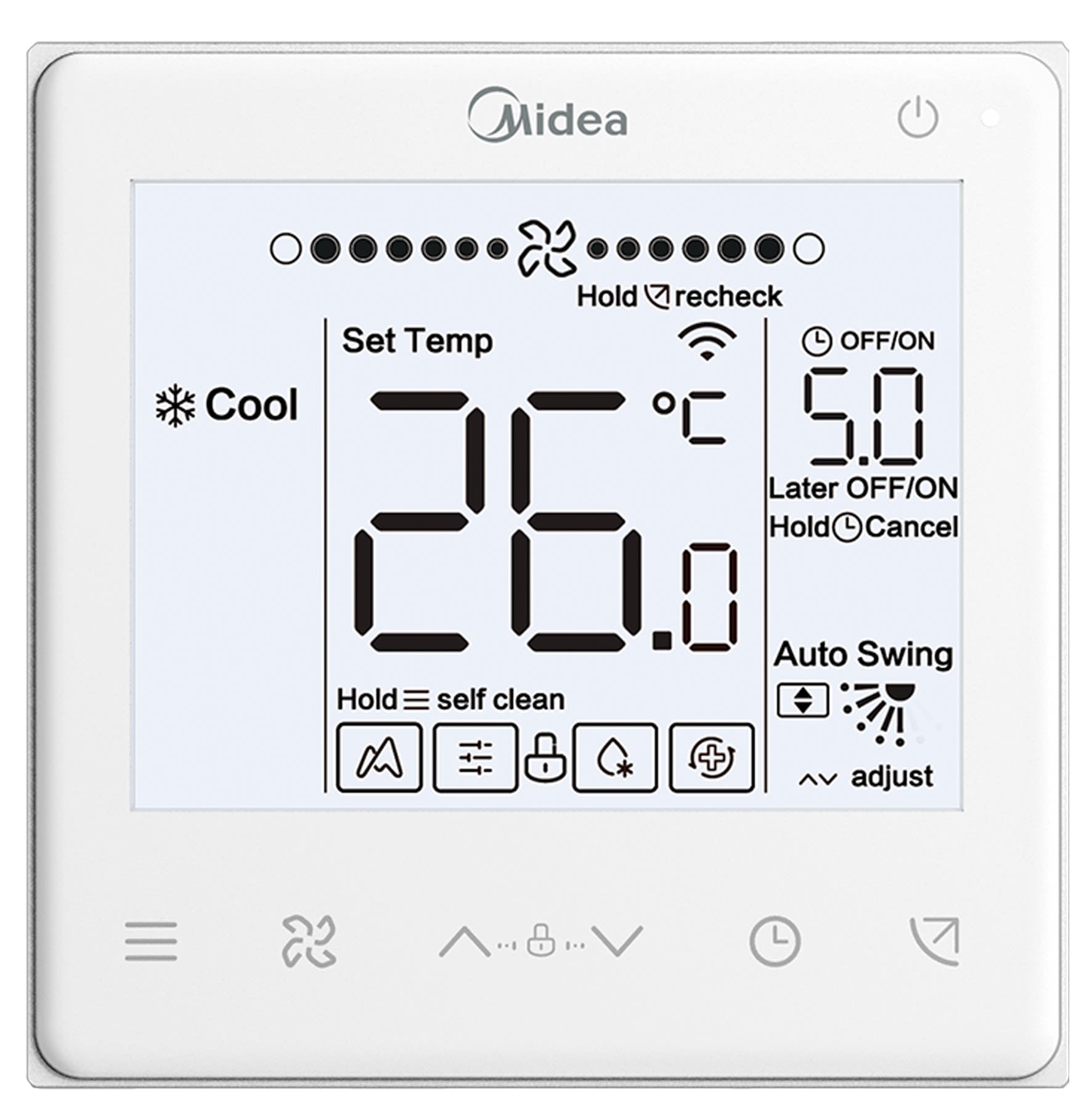 Midea - Télécommandes filaires Midea pour HRV-Dxxx(C)