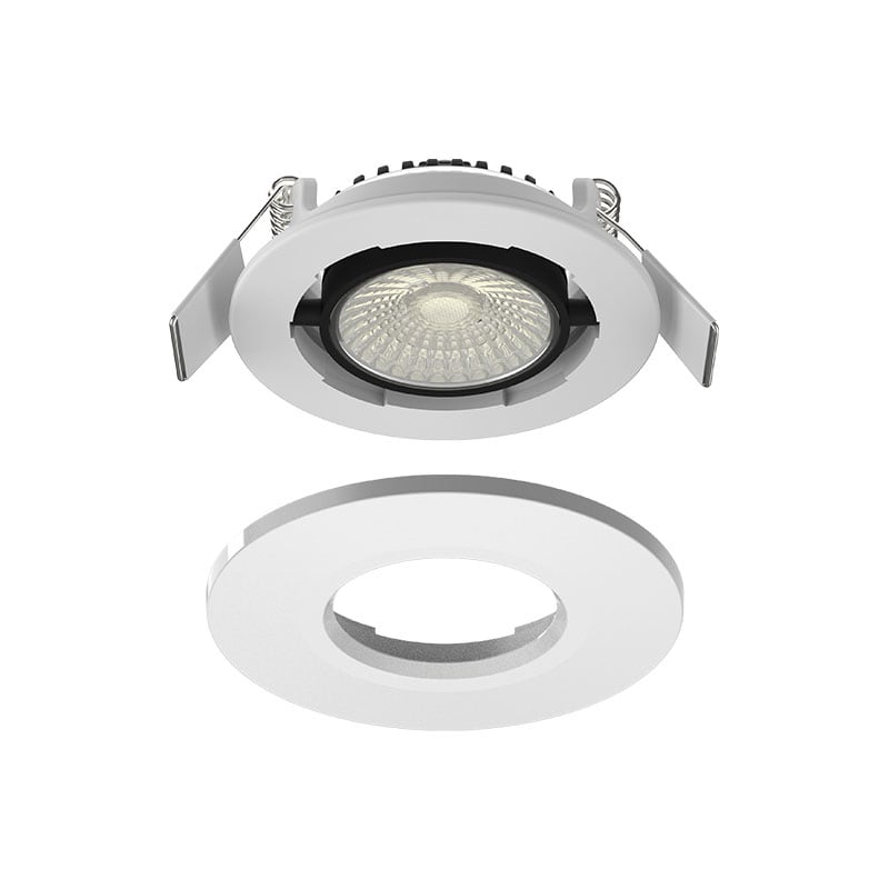 Miidex Lighting - 100054 - ECLAT CCT COLLERETTE FIXE BLC PR SPOT 100103 ...