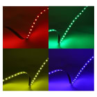 Miidex Lighting - BANDEAU RGB 5M 60LED ET 9W/M IP54 24V SILICONE
