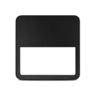 Miidex Lighting - COLLERETTE ASYM NOIRE POUR QUADRA 220MMx50MM