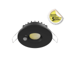Miidex Lighting - ESA SPOT LED 6W CCT 2700/3000/4000K NOIR + DETECT IR DIM 50000H 5ANS
