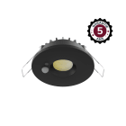 Miidex Lighting - ESA SPOT LED 6W CCT 2700/3000/4000K NOIR + DETECT IR DIM 50000H 5ANS