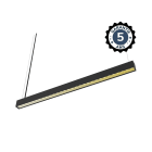 Miidex Lighting - PROLINE LINEAIRE REFLECTEUR1500MM 30W 2CCT DALI NOIR UGR<19 5ANS