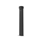 Miidex Lighting - NOVA POTELET 950MM 6W 3000K SOLAIRE ROND NOIR + DETECTEUR IR