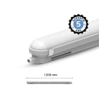 Miidex Lighting - RHONE ETANCHE LED INT 1250X80MM 19-30W 6000K IP65 IK10 TRA 5ANS (X6)
