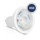 Miidex Lighting - LED 6W GU10 3000K 75° BOITE PACK DE 50