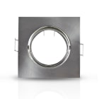 Miidex Lighting - COLLERETTE CARRE SUPPORT DE SPOT 85 X 85MM ARGENT ORIENT