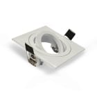 Miidex Lighting - COLLERETTE CARRE DECLIPS SUPPORT DE SPOT 88 X 88MM BLC ORIENT