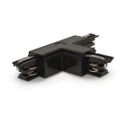 Miidex Lighting - RAIL 3A CONNECT TRIPHASE FORME T NOIR GAUCHE CIRCUIT EXTERIEUR 230V