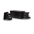 Miidex Lighting - RAIL 3A CONNECT TRIPHASE ALIM ET FIN NOIR DROIT 230V