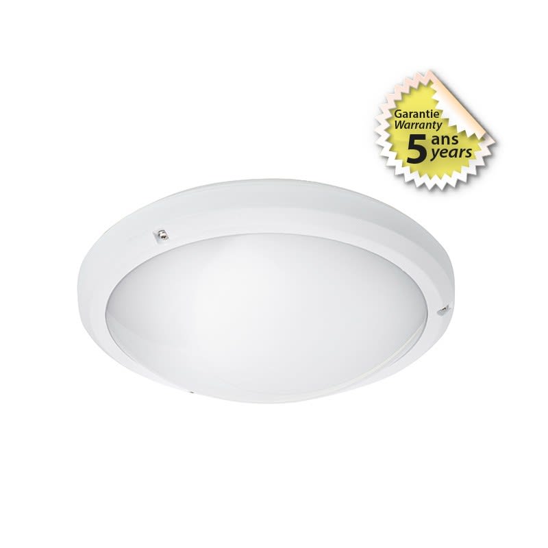 Miidex Lighting - TORNADO HUBLOT DIAM 335MM 24W 4000K IP65 IK10 5ANS