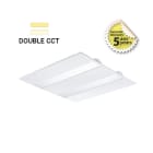 Miidex Lighting - MANTA DALLE 600X600MM 26W 2 CCT IP44/IP20 IK06 UGR17 5ANS