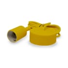 Miidex Lighting - &BUTTERFLY E27 DOUILLE SILICON + CABLE 2M JAUNE