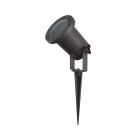 Miidex Lighting - TULIPE PROJECTEUR PIQUET 1 X GU10 NOIR IP65