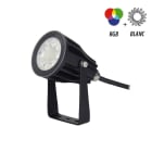 Miidex Lighting - TOURNESOL PROJECT RGB + BLC 6W CCT 2700K A 6500K NOIR IP66 RF