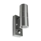 Miidex Lighting - CLAIRETTE D/I APPL 2 X GU10 CYLINDRIQUE + DETEC IP44 INOX 316L