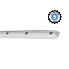 Miidex Lighting - RHONE ETANCHE LED INT 1250X80MM 19-30W 4000K IP65 IK10 TRA 5ANS (X6)
