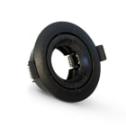 Miidex Lighting - COLLERETTE 1/4 DE TOUR SUPPORT DE SPOT DIAM 90MM NOIR ORIENT PC