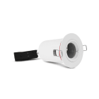 Miidex Lighting - SUPPORT SPOT BBC DIAM 90MM BLC FIXE IP65 + DOUILLE AUTOMATIQUE