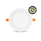 Miidex Lighting - SLIMY II DOWNLIGHT DIAM 175MM 12W 4000K ALU BLC 5ANS