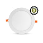 Miidex Lighting - SLIMY II DOWNLIGHT DIAM 225MM 18W 4000K ALU BLC 5ANS