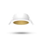 Miidex Lighting - ECLAT CCT II COLLERETTE BASSE LUM ROND BLC + INTER DORE