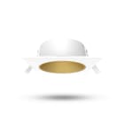 Miidex Lighting - ECLAT CCT II COLLERETTE BASSE LUM CARRE/ROND BLC + INTER DORE