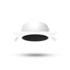 Miidex Lighting - ECLAT CCT II COLLERETTE BASSE LUM CARRE/ROND BLC + INTER NOIR