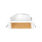 Miidex Lighting - ECLAT CCT II COLLERETTE BASSE LUM CARRE/CARRE BLC + INTER DORE