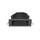 Miidex Lighting - ECLAT CCT II COLLERETTE BASSE LUM CARRE/CARRE NOIR + INTER NOIR