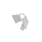 Miidex Lighting - FOCUS CCT ACCESS Ø85*210 BLC ANGLE ECLAIRAGE REGL 4 AILETTES
