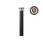 Miidex Lighting - FUSAIN POTELET 25W CCT 3000/4000/5000K DIAM 133x975MM NOIR 5ANS