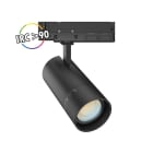 Miidex Lighting - FOCUS SLIM II SPOT SUR RAIL NOIR 20W/15W/10W 3CCT IP20 ANGLE AJUS 3ANS