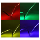 Miidex Lighting - BANDEAU RGB 5M 60LED ET 9W/M IP54 12V SILICONE