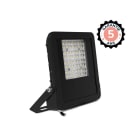 Miidex Lighting - LUMOS ASYM PROJECTEUR ASYM 50W 3000K 40°x90° PLAT NOIR IP65 5ANS