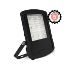 Miidex Lighting - LUMOS ASYM PROJECTEUR ASYM 100W 4000K 40°x90° PLAT NOIR IP65 5ANS