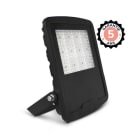 Miidex Lighting - LUMOS ASYM PROJECTEUR ASYM 150W 4000K 40°x90° PLAT NOIR IP65 5ANS