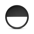 Miidex Lighting - COLLERETTE ASYM NOIRE POUR CLISPO II 220MMx50MM