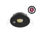 Miidex Lighting - ESA SPOT LED 6W CCT 2700/3000/4000K NOIR + DETECT IR DIM 50000H 5ANS