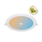 Miidex Lighting - VEGA DOWNLIGHT DIAM 240MM 22W CCT IP44/IP20 IK06 DETEC IR 5ANS