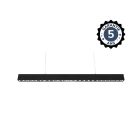 Miidex Lighting - LINEO REFLECTEUR LINEAIRE 1500MM 50W 4000K NOIR UGR<19 DALI/PUSH 5ANS