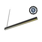 Miidex Lighting - PROLINE LINEAIRE REFLECTEUR 1200MM 24W 2CCT DIM DALI NOIR UGR<19 5ANS
