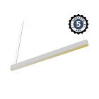 Miidex Lighting - PROLINE LINEAIRE REFLECTEUR1500MM 30W 2CCT DALI BLANC UGR<19 5ANS