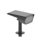 Miidex Lighting - SOLARIS PROJECTEUR PIQUET 316MM 2W 3000K SOLAIRE CARRE NOIR