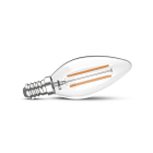 Miidex Lighting - LED FIL COB FLAMME E14 4W 2700K CLR
