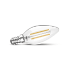 Miidex Lighting - LED FIL COB FLAMME E14 4W 4000K CLR