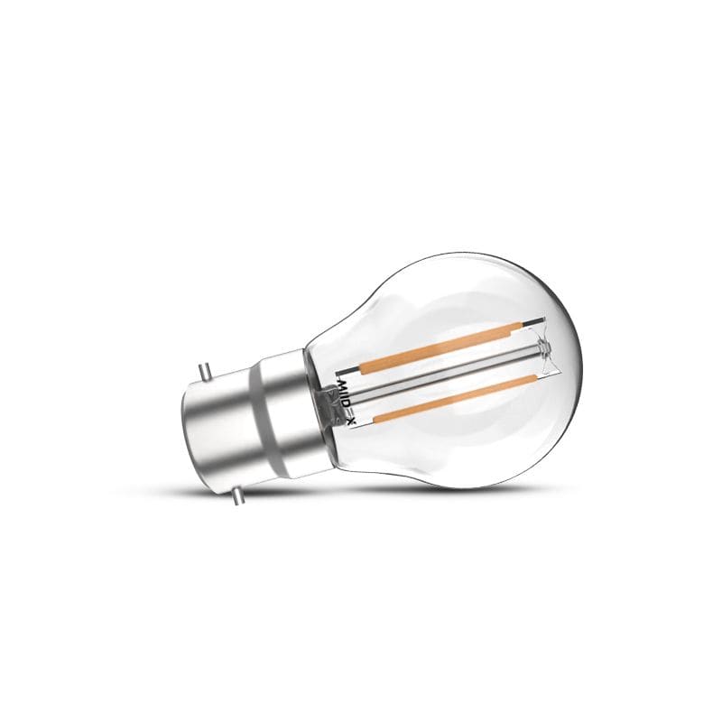 Miidex Lighting - LED FIL COB G45 B22 4W 2700K