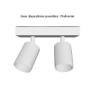 Miidex Lighting - JASMIN APPLIQUE INT POUR 2XGU10 IP20 BLANC