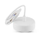 Miidex Lighting - ACACIA PATERE AVEC CABLE SUSPENSION SPOT SAILLIE GU10 CYLINDRE BLC