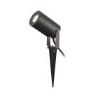 Miidex Lighting - LYS PIQUET PROJECTEUR PIQUET 1 X GU10 NOIR IP65 SLIM